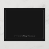 Budgetkalender Zwart Minimalistisch Bewaar de Datu Flyer (Achterkant)