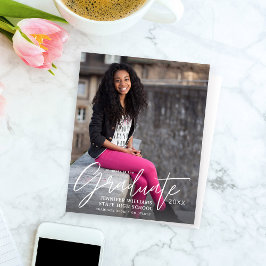 Budgetkalligrafie Afstuderen Foto Modern Announcem