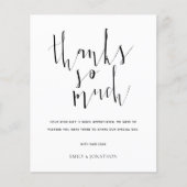 Budgetkalligrafie Alle Bedankt voor kleurenfotobru (Voorkant)