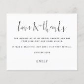 Budgetkalligrafie Foto-Vrijgezellenfeest Bedankt (Voorkant)