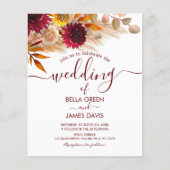 Budgetkalligrafie Herfst Foliage Weddenschap Uitno (Voorkant)