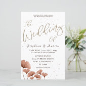Budgetkalligrafie Terracotta Foliage Wedding (Staand voorkant)