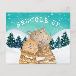 Budgetkassen die de sneeuwvakantie-Kaart omhoog sc