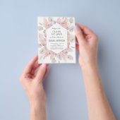 Budgetklas van 2023 Boho Grad-feestuitnodiging Flyer (Hand)