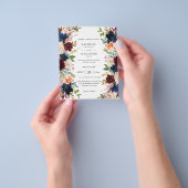 Budgetmarine, Bourgogne, roze en perforeel huwelij Flyer (Hand)