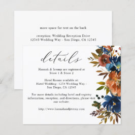 Budgetmarine, Oranje en bruine Herfst — Floral — G