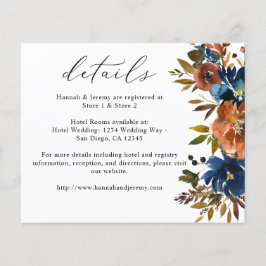 Budgetmarine, Oranje en bruine Herfst — Floral — G Flyer