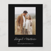 Budgetmatige minimalistische uitnodiging voor het  (Achterkant)