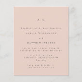 Budgetminimale uitnodiging voor blindenweddenschap (Voorkant)