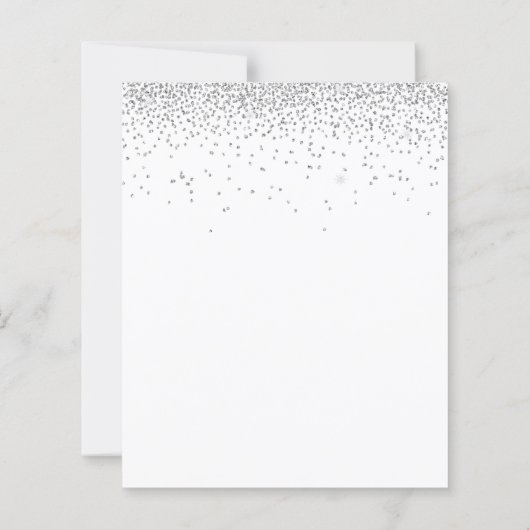 Budgetminimale uitnodiging voor een zilveren wedde (Achterkant)