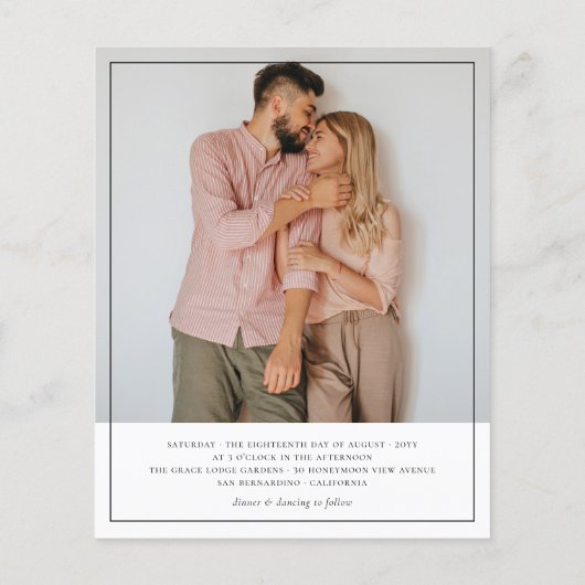 Budgetminimalist 5 Photo Collage Wedding (Achterkant)