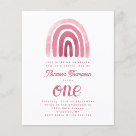 Budgetminimalist Boho Pink Rainbow First Birthday