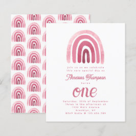 Budgetminimalist Boho Pink Rainbow First Birthday