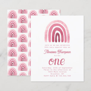 Budgetminimalist Boho Pink Rainbow First Birthday