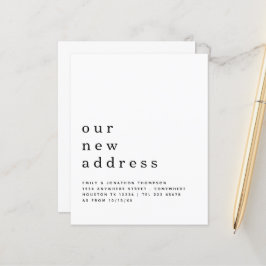 Budgetminimalist - Nieuwe adresgegevens verplaatse