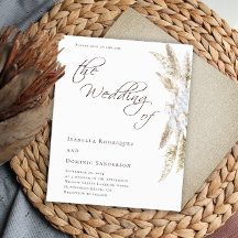 Budgetminimalist Pampas Grass Wedding