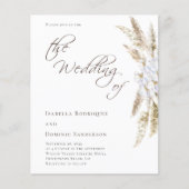 Budgetminimalist Pampas Grass Wedding (Voorkant)