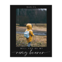 budgetminimalistisch Bent u mijn Ring Bearer Foto