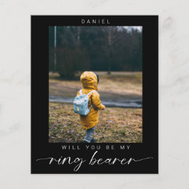 budgetminimalistisch Bent u mijn Ring Bearer Foto