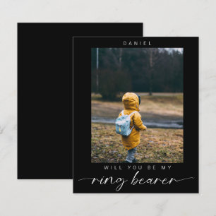 budgetminimalistisch Bent u mijn Ring Bearer Foto