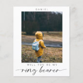 budgetminimalistisch Bent u mijn Ring Bearer Foto (Voorkant)