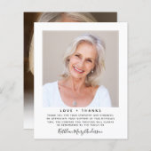 Budgetminimalistisch fotosympathie Hartelijk dank (Voorkant / Achterkant)