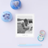 Budgetminimalistisch fotovierkant - Hartelijk dank Flyer (Enkel)