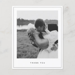 Budgetminimalistisch fotovierkant - Hartelijk dank Flyer