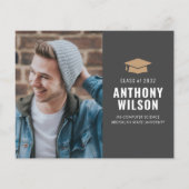 Budgetminimalistisch Gold Afstudeerder Pet 3 Foto- (Achterkant)