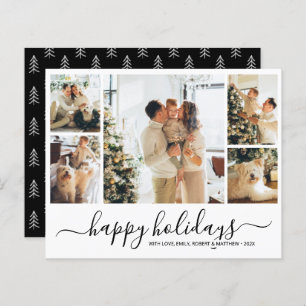 Budgetminimalistisch kerstfeestbrochure voor colla