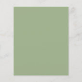 Budgetminimalistisch Lijst Sage Green Wedding (Achterkant)