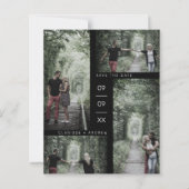 Budgetminimalistisch Modern 4 Foto's Collage Weddi (Voorkant)