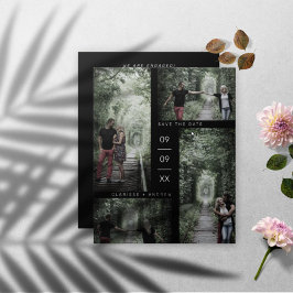 Budgetminimalistisch Modern 4 Foto's Collage Weddi