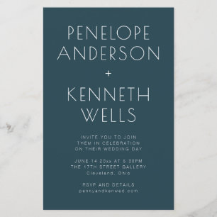 Budgetminimalistisch modern Blauwgroen donker huwe