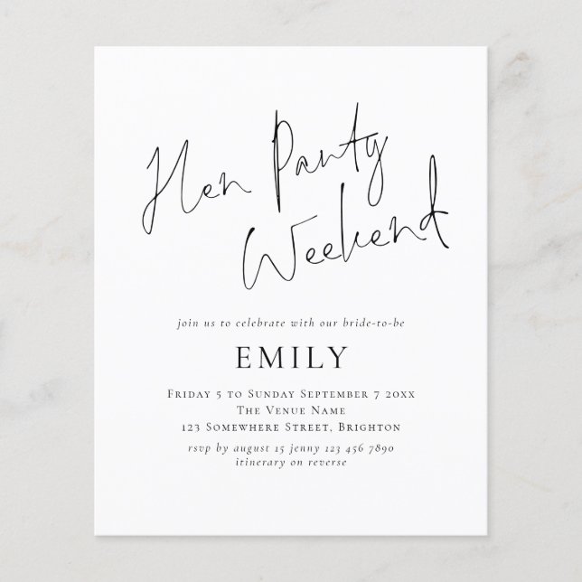 Budgetminimalistisch rondwegweekend van de partij  (Voorkant)