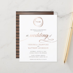 Budgetminimalistisch Roos Gold Typografie Weddensc
