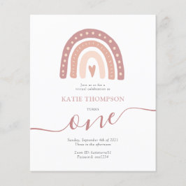 Budgetminimalistisch roze regenboogstralen virtuel