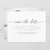 Budgetminimalistisch script foto-weduwnaar bewaard (Voorkant / Achterkant)