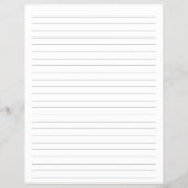 Budgetminimalistisch uitgelijnd monogram papier flyer (Achterkant)