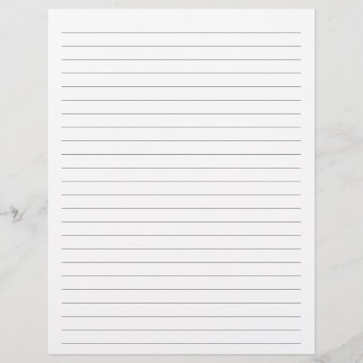 Budgetminimalistisch uitgelijnd monogram papier flyer (Achterkant)