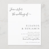 Budgetminimalistisch verzoek voor zwarte bruiloft (Voorkant)