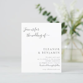 Budgetminimalistisch verzoek voor zwarte bruiloft