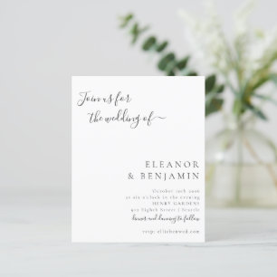 Budgetminimalistisch verzoek voor zwarte bruiloft