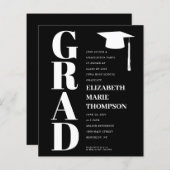 Budgetminimalistische afstudeerpartij AFSTUDEERDER (Voorkant / Achterkant)