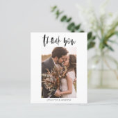 Budgetminimalistische bruiloft - Hartelijk dank (Staand voorkant)