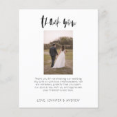 Budgetminimalistische bruiloft - Hartelijk dank (Achterkant)