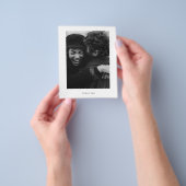 Budgetminimalistische foto Hartelijk dank Briefkaa Flyer (Hand)