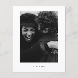 Budgetminimalistische foto Hartelijk dank Briefkaa Flyer