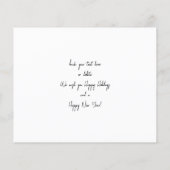 Budgetminimalistische foto met Gold Merry-kerst Flyer (Achterkant)