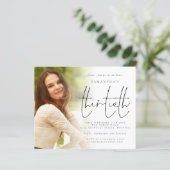 Budgetminimalistische fotobedekking 30e verjaardag (Staand voorkant)